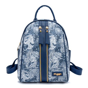 CANDY BACKPACK - FLORAL JEANS CA, NAVY BLUE